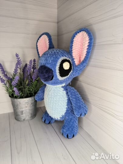 Стич вязаная игрушка. Ручная работа под заказ