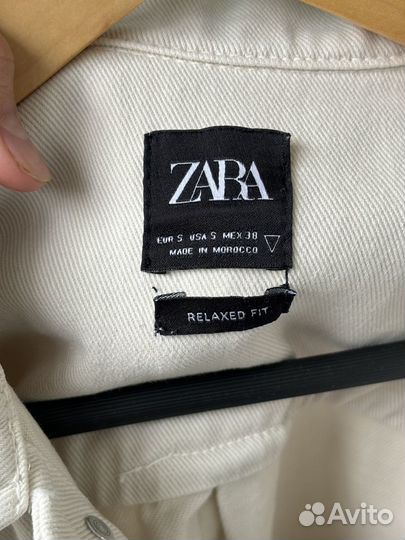 Джинсовая рубашка zara