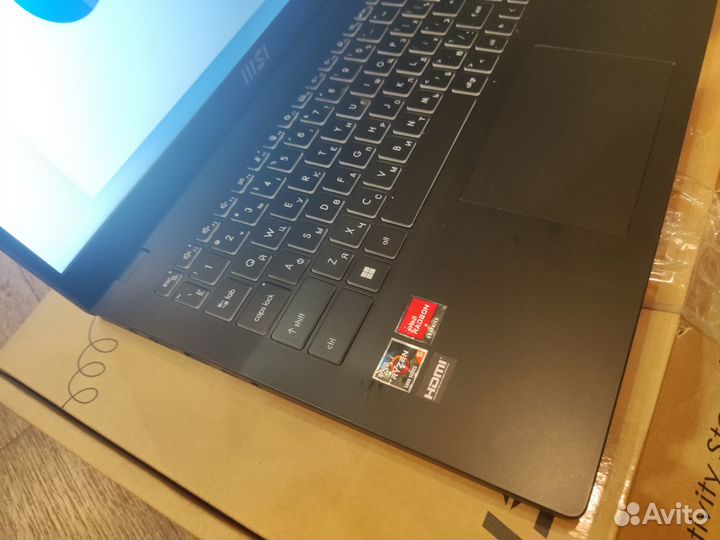 Ноутбук MSI ryzen 5 на гарантии