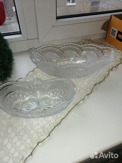 Хрустальная салатницы СССР