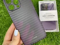 Чехол на iPhone 15 pro max ультратонкий AIR carbon