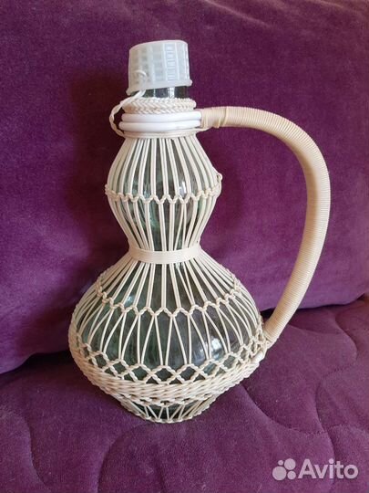 Бутылка СССР в оплётке с ручкой