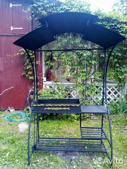 Мангал с печью