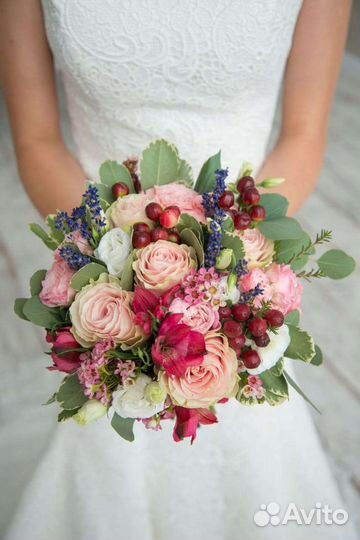 Свадебная флористика,букет невесты