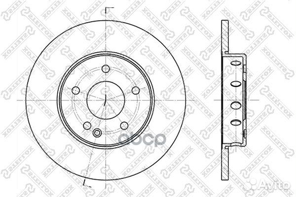 6020-3316-SX диск тормозной передний MB W202 1