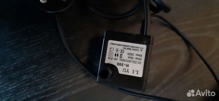 Помпа с подсветкой для домашнего фонтана