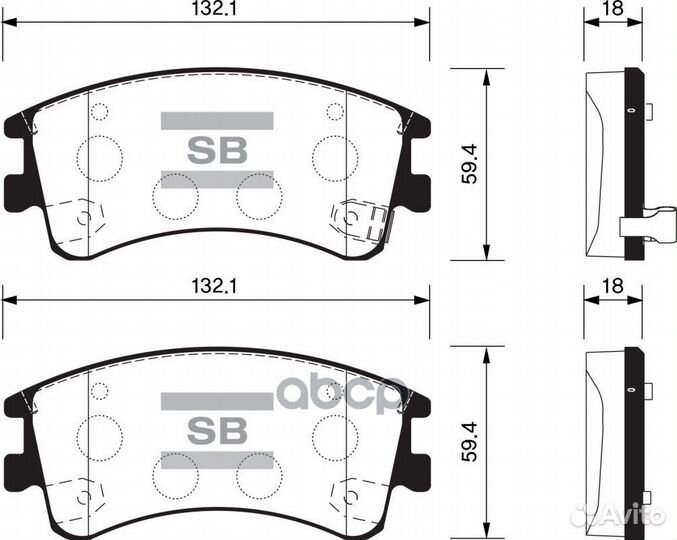 SP1518 колодки дисковые передние Mazda 6 GG/GY