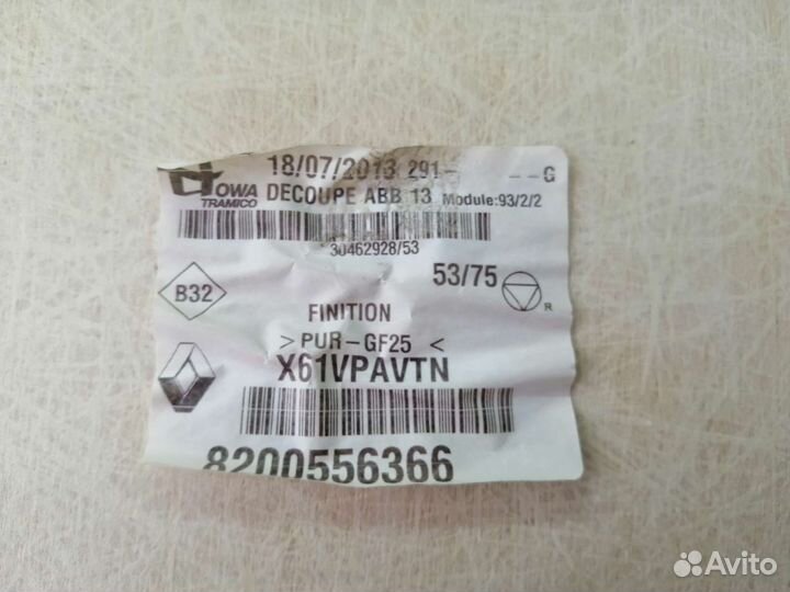 Обивка потолка Рено Кангу 2