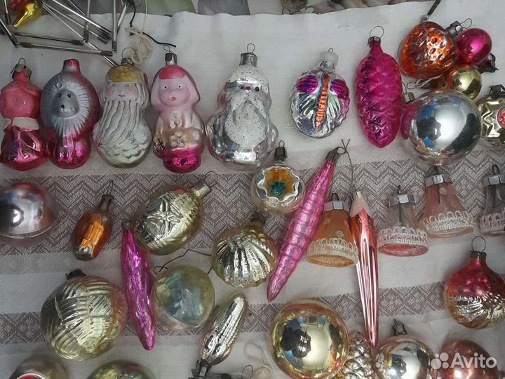 Игрушки ёлочные. Советские