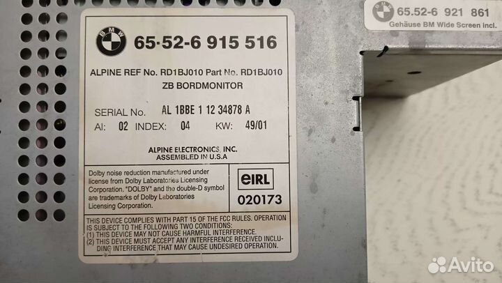 Головное устройство на BMW X5 E53