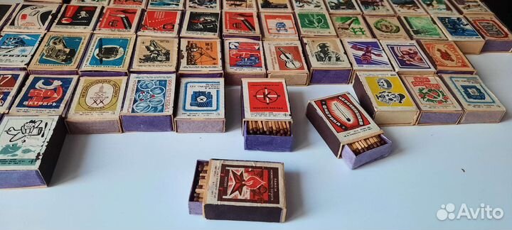 Коллекция Спички СССР в деревянном коробке