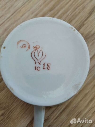 Чашки с блюдцами СССР фарфор