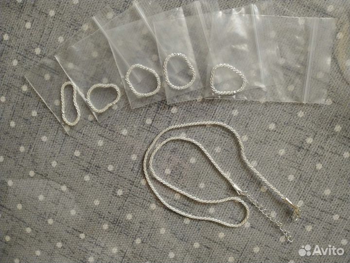 Женские кольца размер единый нежные блестящие