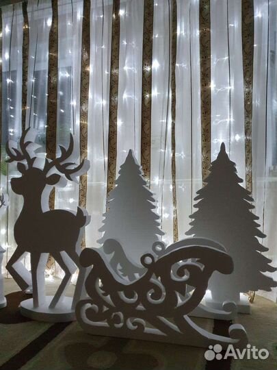 Новогодние фигуры из пенопласта