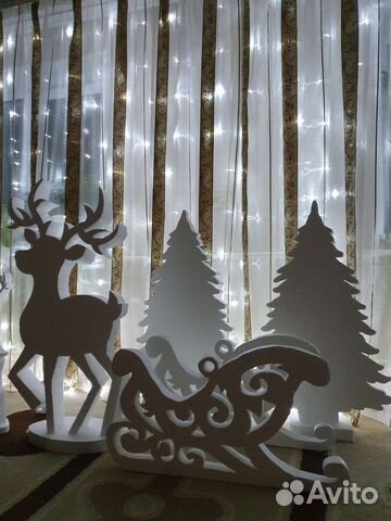 Новогодние фигуры из пенопласта