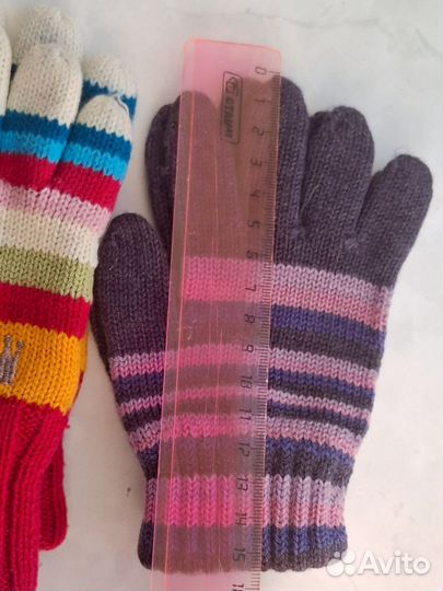 Перчатки 3 пары 4-7 лет