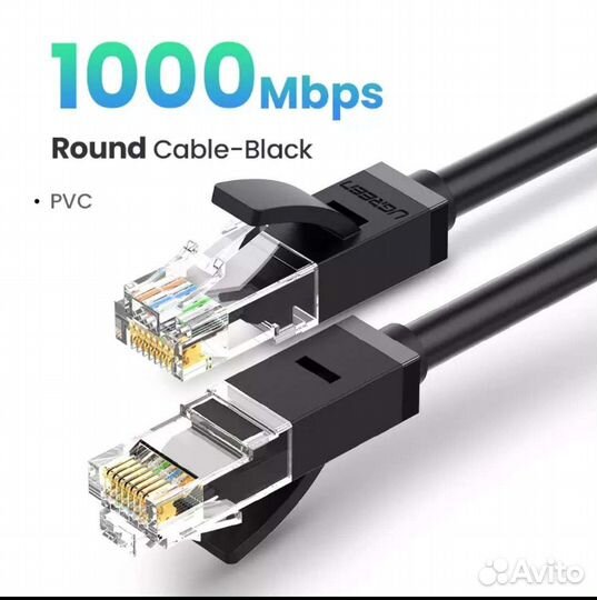 Кабель Ethernet круглый 0,5 м