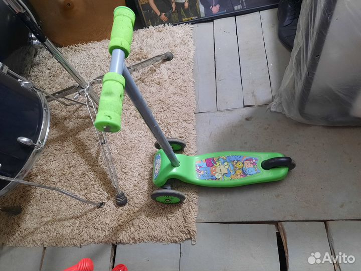 Самокат детский трехколесный бу