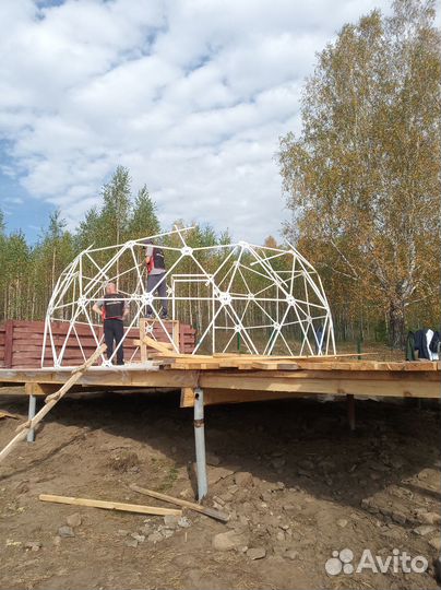 Геокупол для глэмпинга, сфера