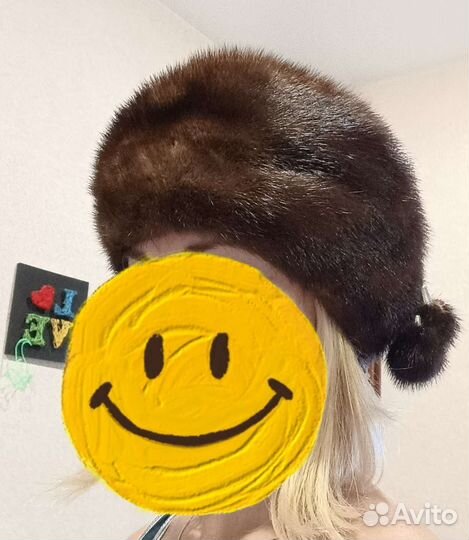 Шапка норковая женская бу