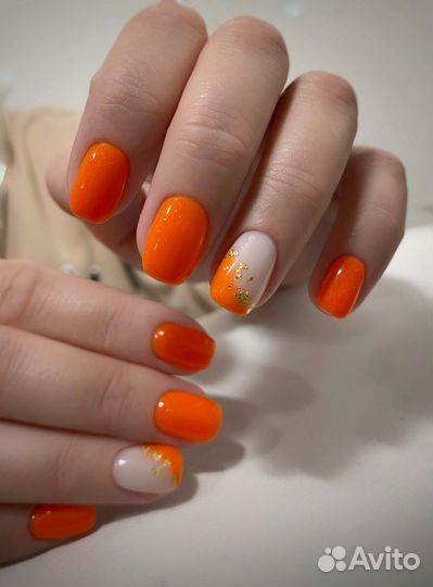 Модель на маникюр с покрытием
