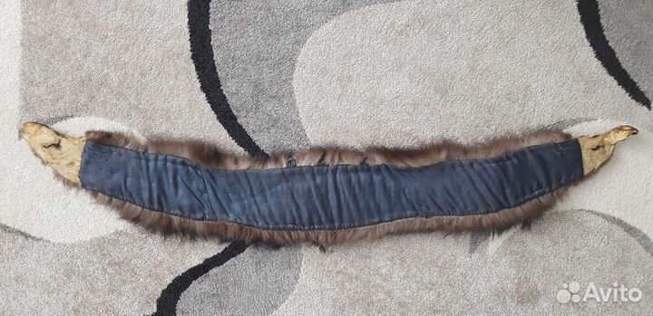 Воротник из меха чернобурки