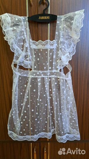 Школьный фартук+платье 116