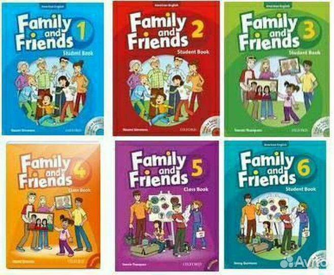 Family and Friends 1 2 3 4 5 6 CB+WB (1, 2 изд.)