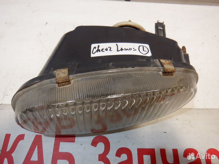 Фара противотуманная левая Chevrolet Lanos