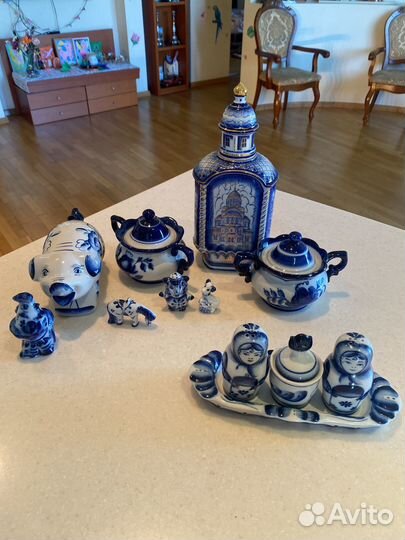 Фарфоровая посуда гжель