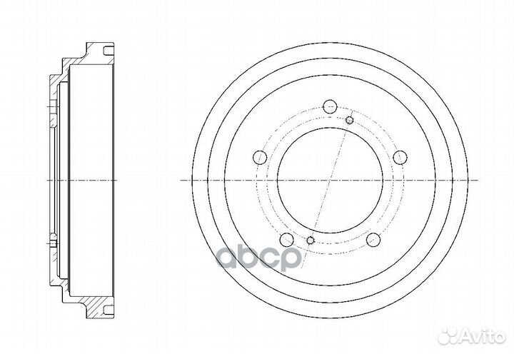 Барабан тормозной G-brake GD-06276 044-00664 G