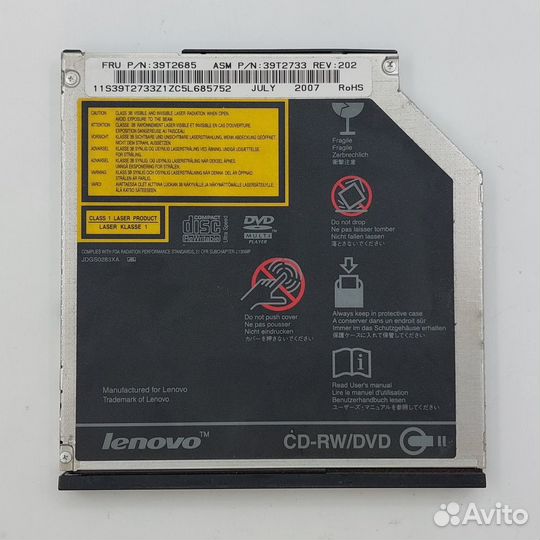 Привод DVD-ROM 39T2685, 39T2733, IBM ThinkPad T60