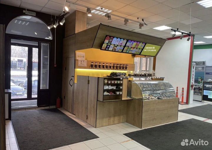 Магазин островок разливного пива в ТЦ
