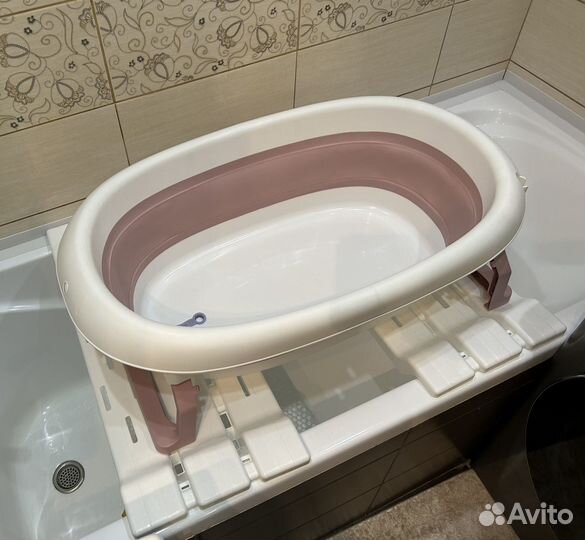 Ванночка складная с подставками для купания