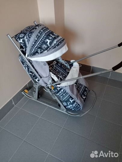 Детские санки коляска бу