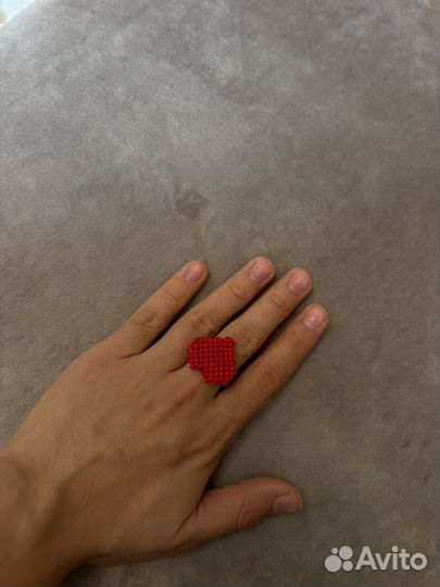 Кольцо из бисера