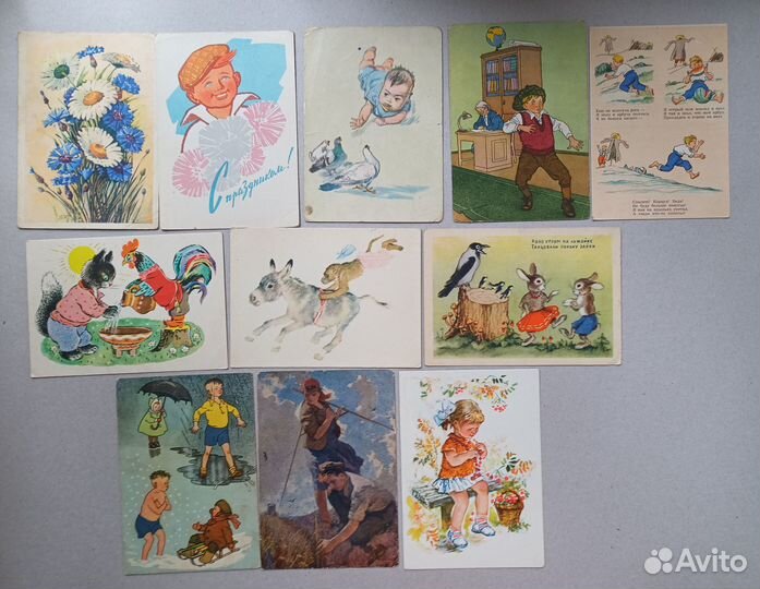 Открытки 40-50-60-х гг. СССР и иностранные