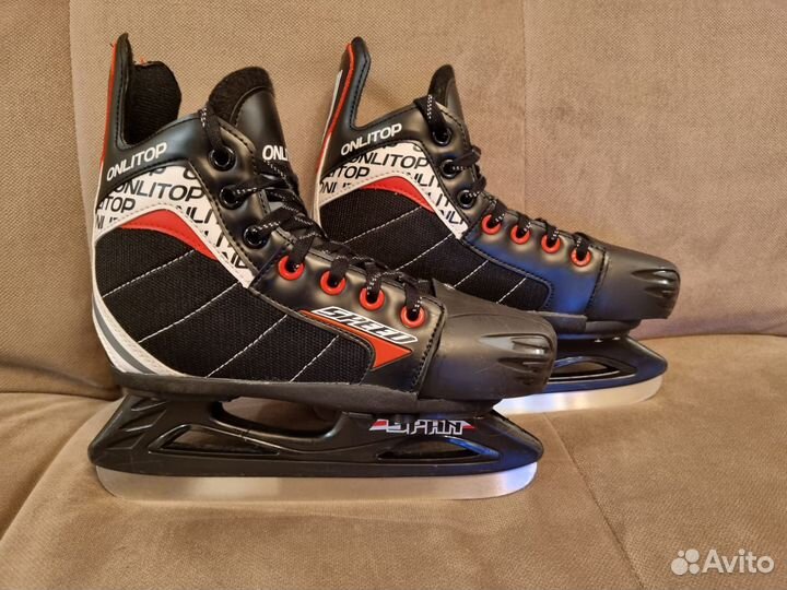 Коньки хоккейные для мальчика раздвижные 32-35