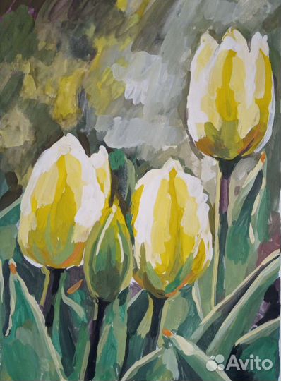 Картина.Тюльпаны