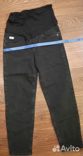 Джинсы для беременных черные 44