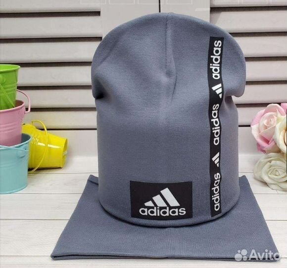 Шапка+снуд Adidas осень