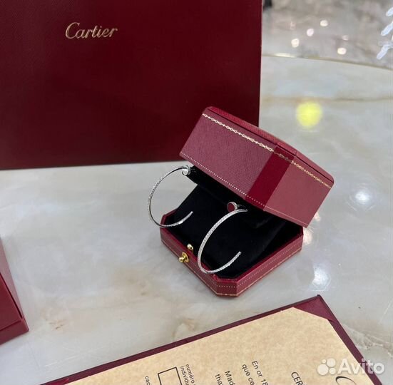 Серьги Cartier гвоздь золото