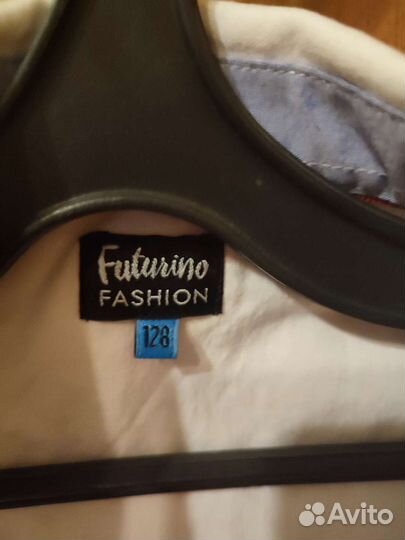 Рубашка белая для мальчика 122