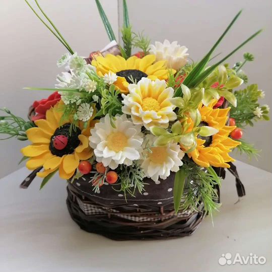 Букет цветов из мыла