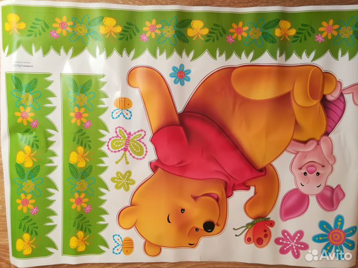 Интерьерные наклейки для детской комнаты Винни-пух