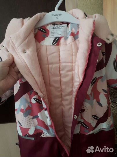 Комбинезон зимний для девочки 80
