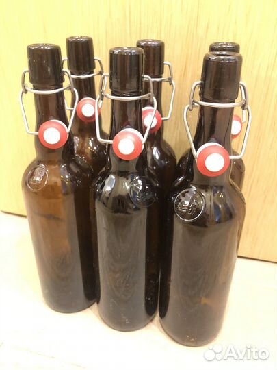 Бутылки с бюгельной пробкой - 0,7л (9 шт)