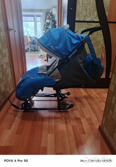 Детские санки коляска