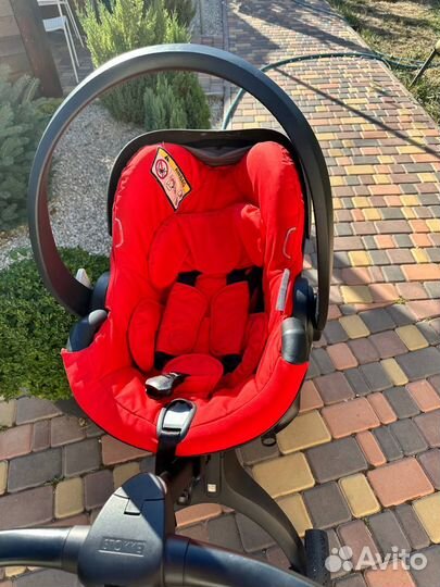 Коляска 3в1 Stokke xplory X Black/Ruby red 571404