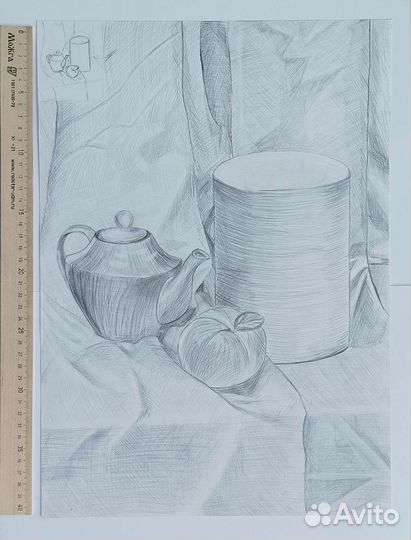 Рисунок академический натюрморт в наличии/на заказ